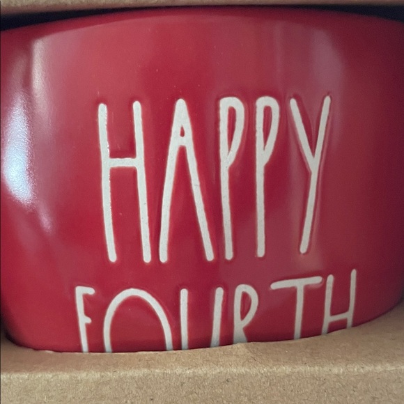 Rae Dunn Red and Blue Ice Cream Set - Picture 4 of 5